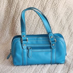 Small Purse Turquoise, Nine West, Teal Crossbody Vintage Handbag Formal